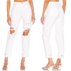 PISTOLA Presley High Rise Relaxed Roller White Jeans Blizzard New With Tags 27